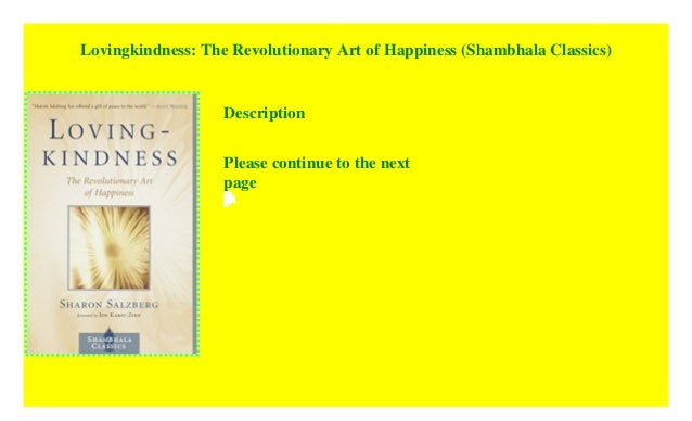 Lovingkindness: The Revolutionary Art of Happiness (Shambhala Classics