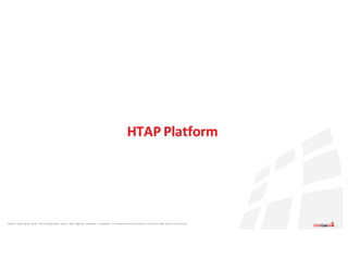 Apache®,	 Apache	 Ignite,	 Ignite®,	 and	the	 Apache	 Ignite	 logo	are	 either	 registered	 trademarks	 or	trademarks	 of	the	Apache	 Software	 Foundation	 in	the	United	 States	 and/or	other	countries.
HTAP	Platform
 