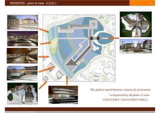 RENDERS - point of view                                                             5/16




                                       The perfect match between sections & enviroment
                                                      is expressed by all points of view.




© S T U D I O   APOSTOLI & ASSOCIATI
 