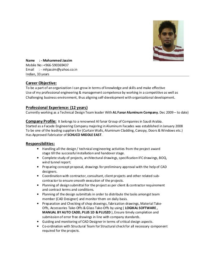 rtf resume