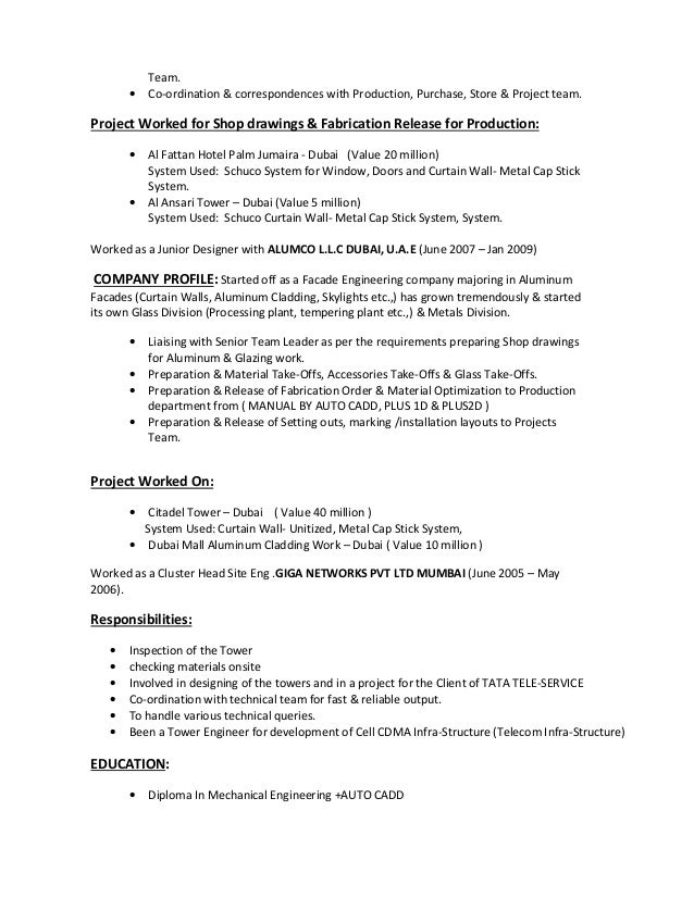 rtf resume