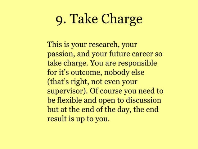 Tips On Surviving Your Phd Ppt