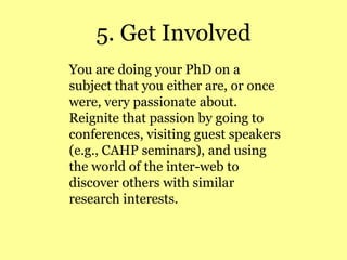 Tips On Surviving Your Phd Ppt