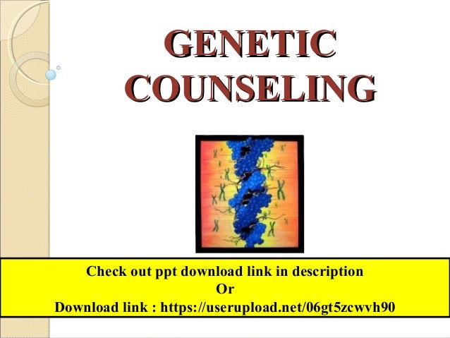 Genetic counselling - a review