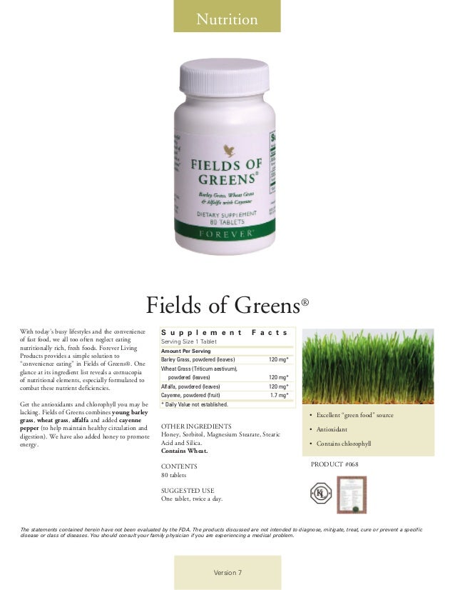 Fields Of Green - Forever Living Products
