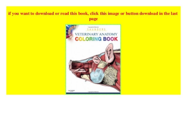 Download Saunders Veterinary Anatomy Coloring Book, 1e P.D.F_book@@