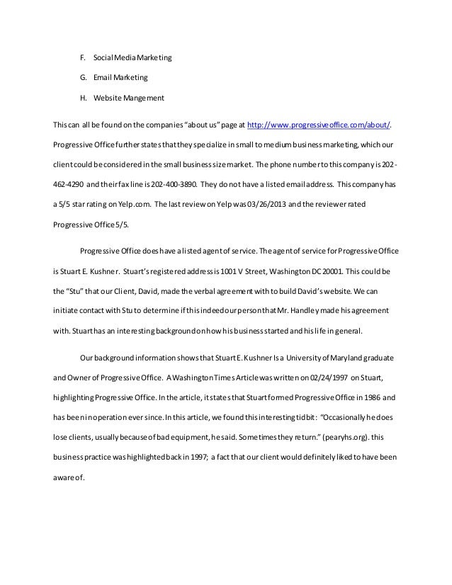 Paralegal Investigation Case Research &amp; Writing 2