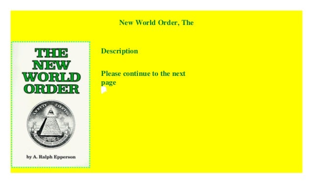 New World Order The Pdf New World Order The Pdf