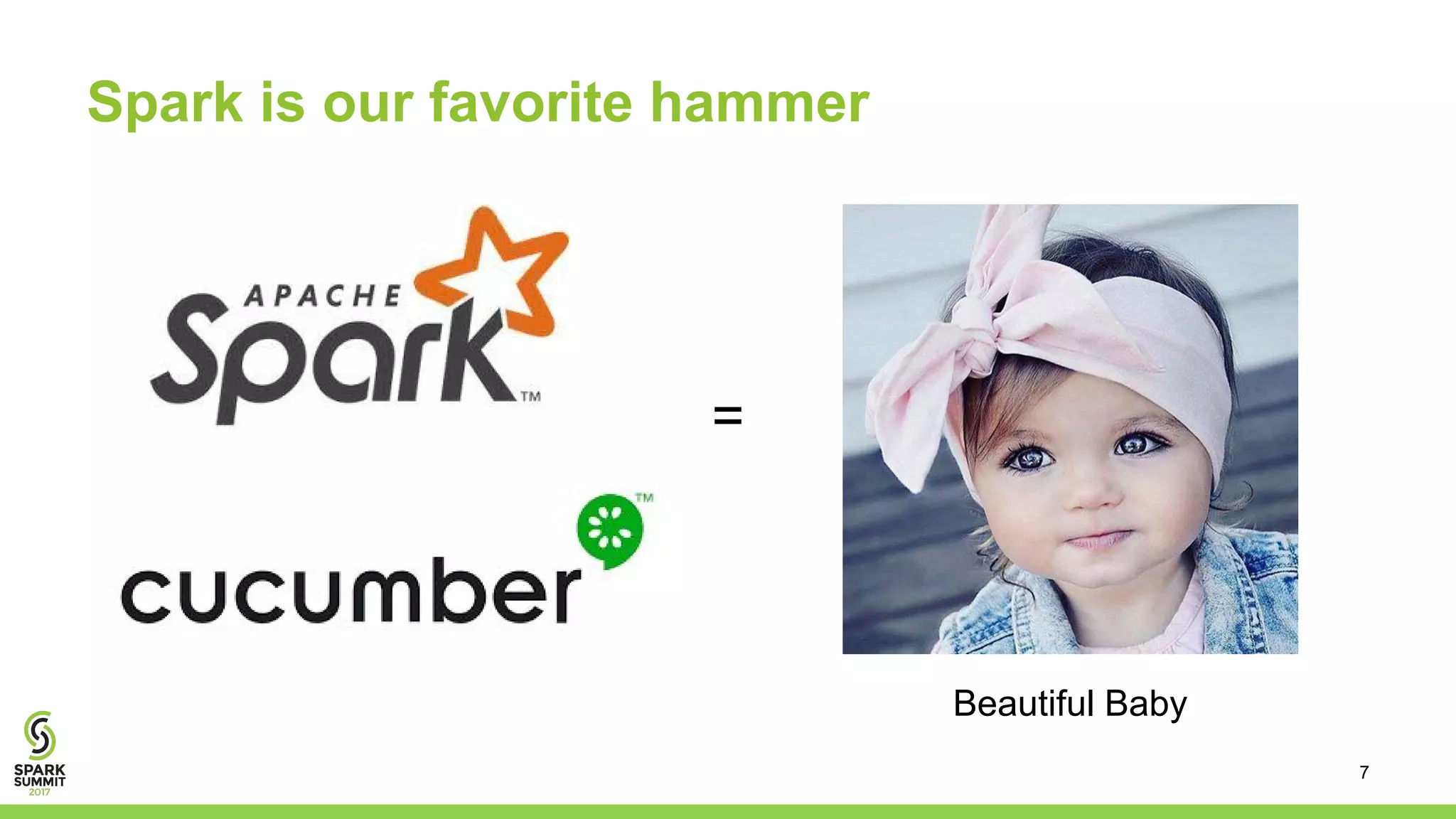 Spark is our favorite hammer
Beautiful Baby
=
7
 