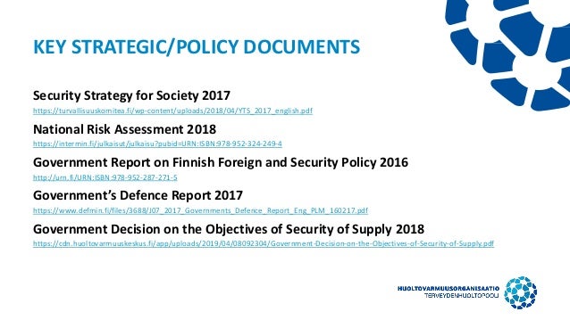 Aaro Toivonen National Emergency Supply Agency Finland