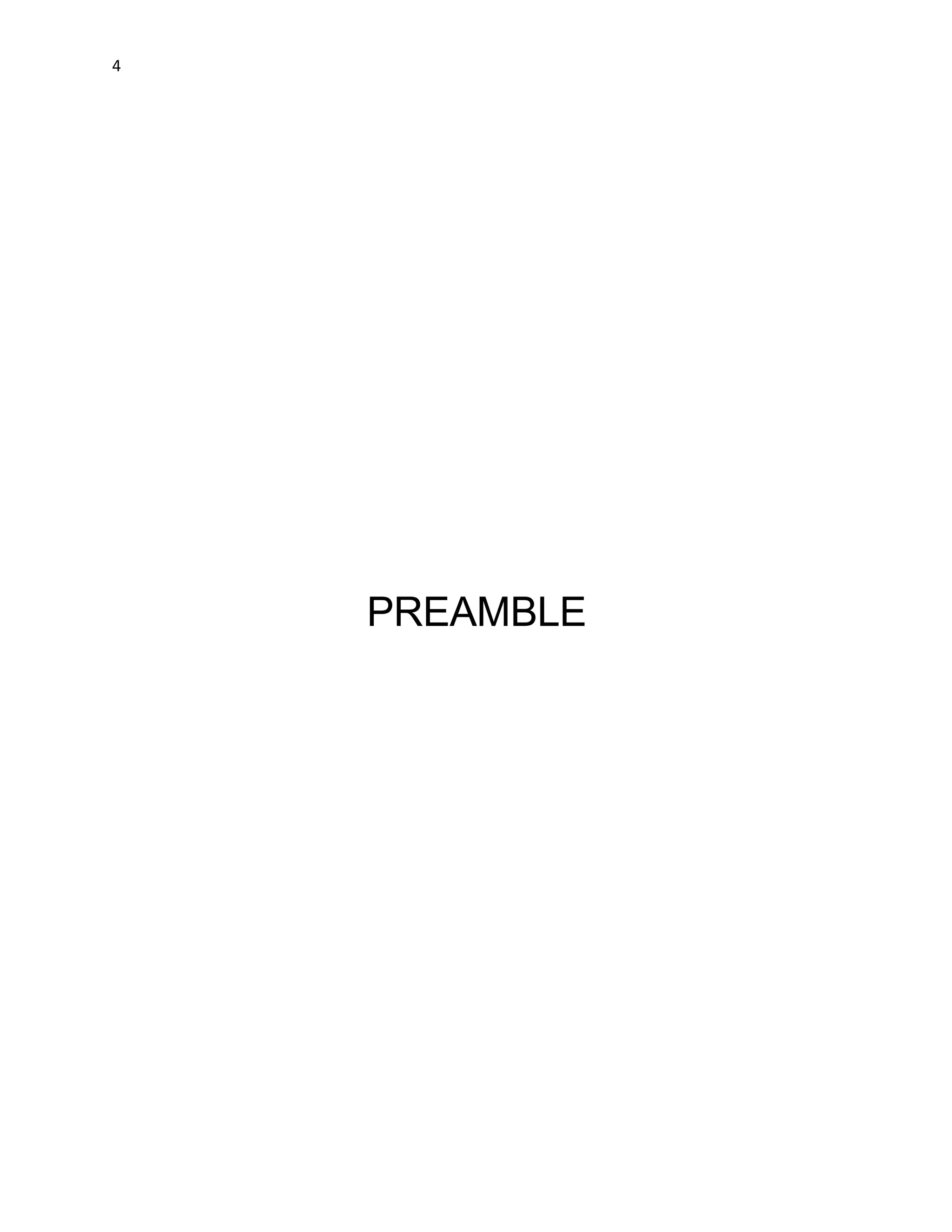 4
PREAMBLE
 