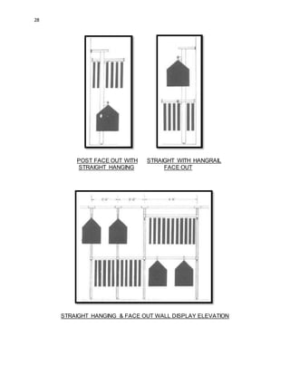 28
POST FACE OUT WITH STRAIGHT WITH HANGRAIL
STRAIGHT HANGING FACE OUT
STRAIGHT HANGING & FACE OUT WALL DISPLAY ELEVATION
 