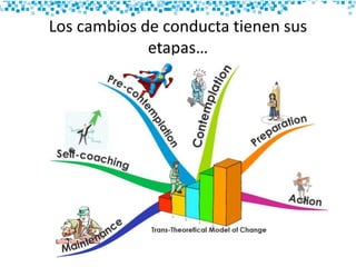 Los cambios de conducta tienen sus
etapas…
 