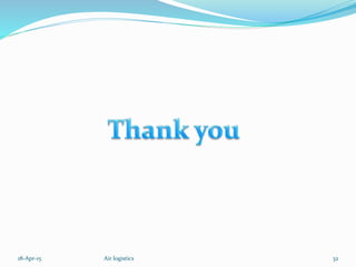 18-Apr-15 32Air logistics
 