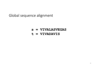 Global sequence alignment
15
 