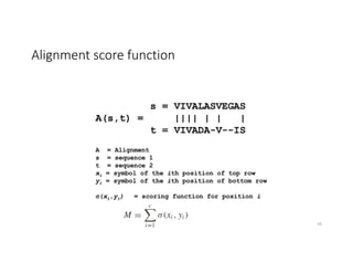 Alignment score function
19
 