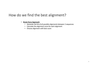 How do we find the best alignment?
31
 