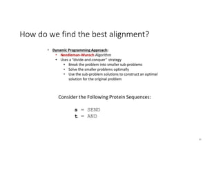 How do we find the best alignment?
34
 