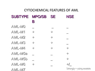 AML vs ALL 5th Semester | PPT