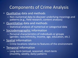 Crime Analysis Example 06 analysis of crime | PPSX