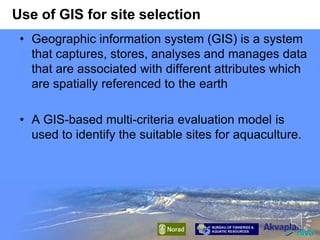 Using gis for site selection for Mariculture Parks in the Philippines ...