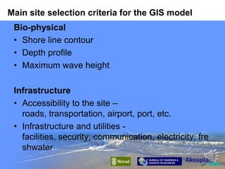Using gis for site selection for Mariculture Parks in the Philippines ...