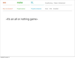 «It’s an all or nothing game»

vendredi 31 janvier 14

 