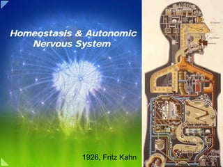 Homeostasis & Autonomic
   Nervous System




             1926, Fritz Kahn
 