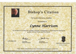 Bishop Citation