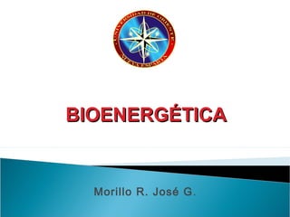 BIOENERGÉTICA

Morillo R. José G.

 