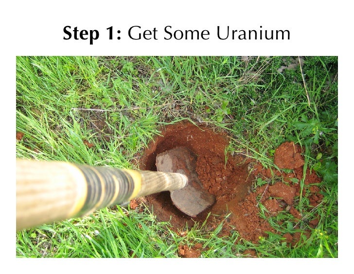 Step 1 Get Some Uranium