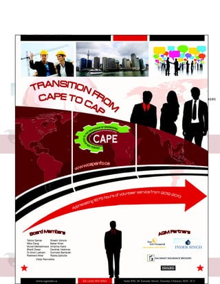 STRATEGIC PARTNERS
YWCA Hamilton – Bridging programs for Engineering, environmental and information/Communication
Technology
AGM SPONSORS
Amarina Kalra
Sun Life Financial Advisor
Amarina.Kalra@sunlife.com
Vikas Ramrakha
Rai Grant Insuarance Brokers
vramrakha@raigrantinsurance.com
Inder Singh
Remax Realtor
inder@sellwithsingh.com
 