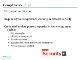 InfoSec Mangement Network and Information Security | PPT