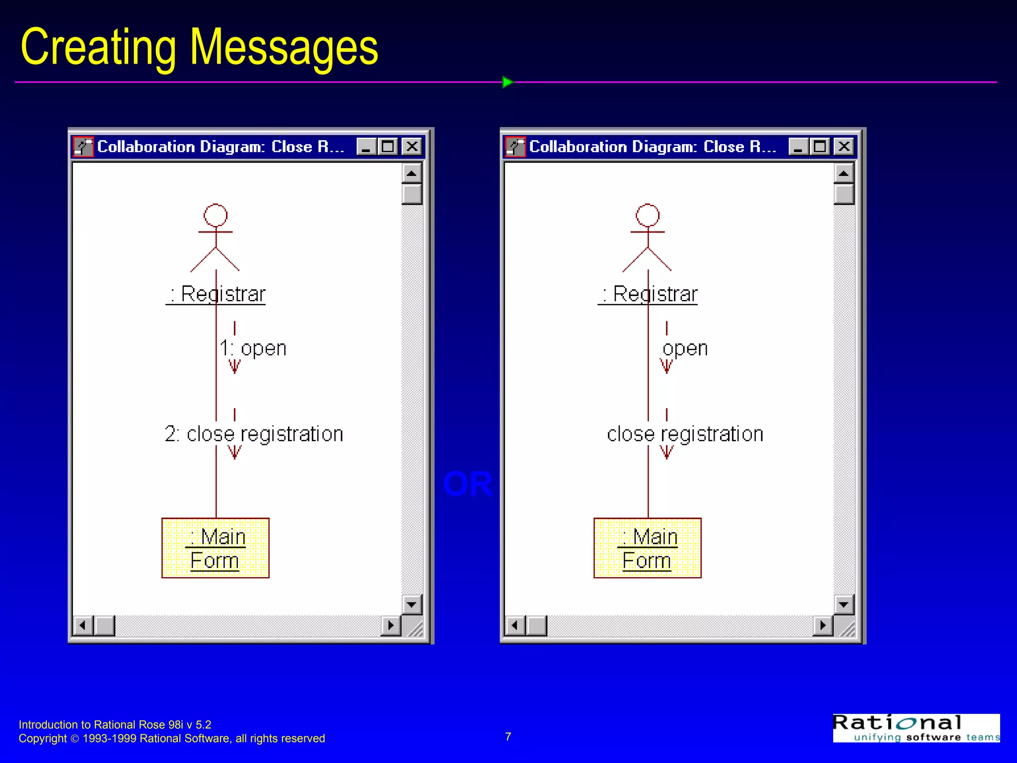 Creating Messages OR 