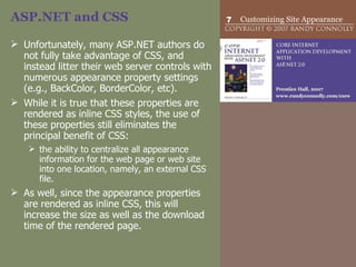 ASP.NET 06 - Customizing Your Sites Appearance | PPT