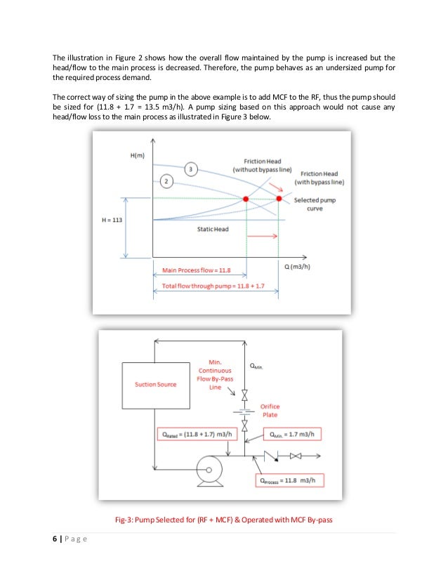 Pump Sizing Adding Minimum flow to Rated Flow, WHEN & WHY