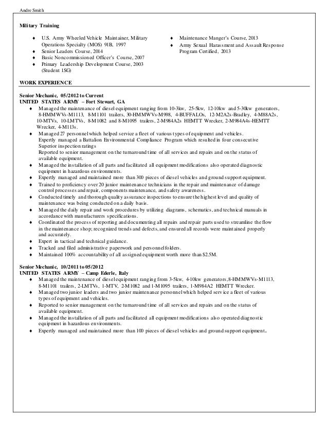 91b resume