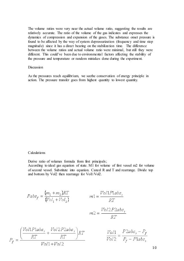 IDEAL GAS LAB REPORT