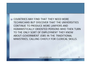 DEVELOPMENT AND ADMINISTRATION (II)