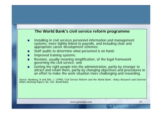 DEVELOPMENT AND ADMINISTRATION (II)