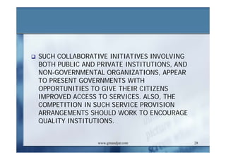 DEVELOPMENT AND ADMINISTRATION (II)