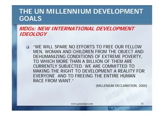 DEVELOPMENT AND ADMINISTRATION (II)