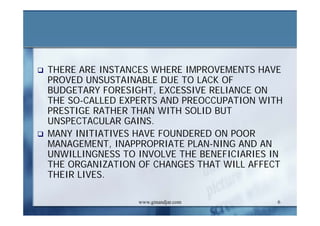 DEVELOPMENT AND ADMINISTRATION (II)