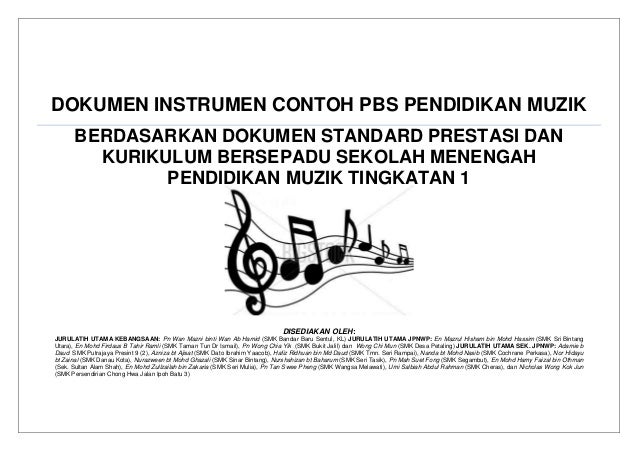 Muzik KBSM Ting.1_Dokumen Instrumen Contoh PBS