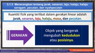 Sains 1 Gerakan Linear Gerakan Putaran