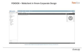 FOXDOX – Webclient in Ihrem Corporate Design
 
