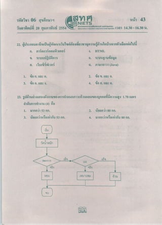ข้อสอบ O-NET 