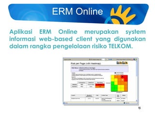 06 enterprise risk management telkom 2011 erm online | PDF