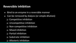 Enzyme Inhibition | PPTX