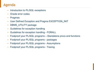 User defined Exception in Oracle PL/SQL 
